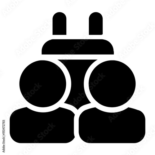 Connection Solid Icon