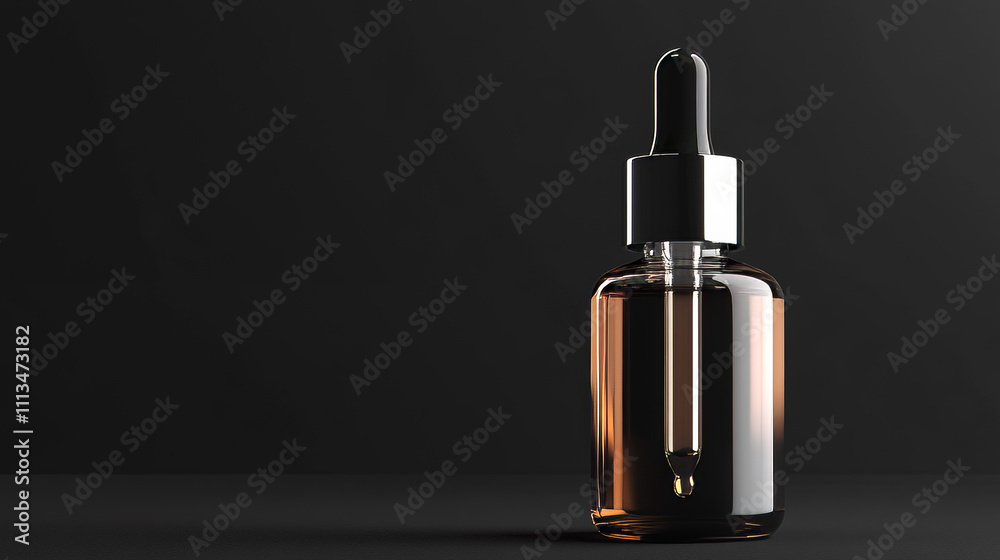 Cosmetic amber dropper bottle with pipette mockup for serum or oil. 3d black and white eyedropper mock up. Clear realistic medical glass flask with essence or lotion jar product template design Cosmetic amber dropper bottle with pipette mockup for serum or oil. 3d black and white eyedropper mock up. Clear realistic medical glass flask with essence or lotion jar product template design