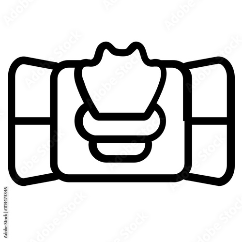 Wet Tissue Line Icon