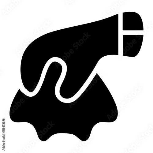 A Piece of Tissue Solid Icon