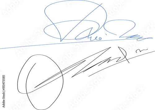 Abstract handwritten signature, imaginary scribble, Business set of inked autographs. Autographs handwritten set. Document Signature Ideas, Handwritten Collection of Fake Scribble Signature in Ink