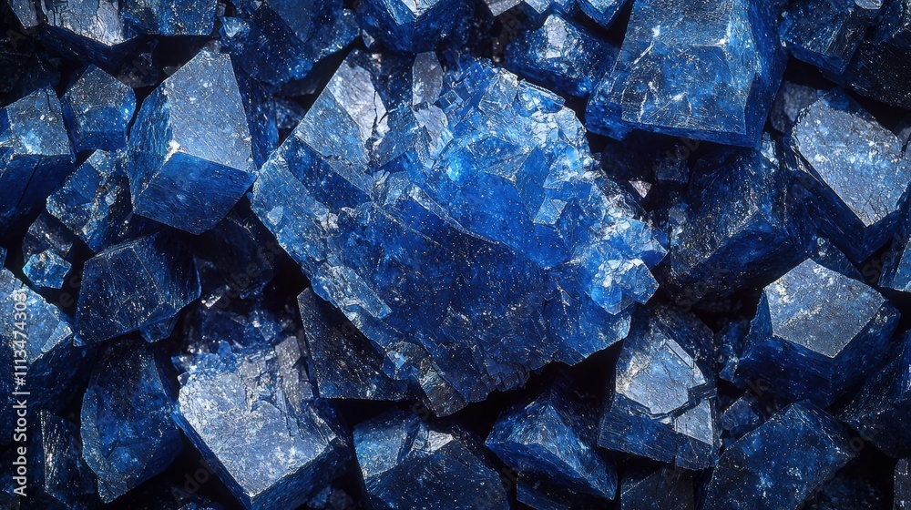 Close-up of raw blue crystals: textured gemstone surface with natural patterns Close-up of raw blue crystals: textured gemstone surface with natural patterns