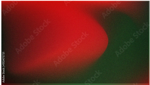 Abstract grainy gradient background, red and green colors with grainy texture