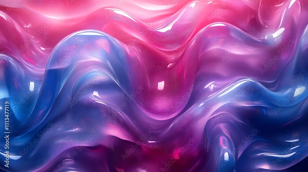 Interwoven holographic streaks in bold alternative colors like fuchsia and teal arranged dynamically Interwoven holographic streaks in bold alternative colors like fuchsia and teal arranged dynamically