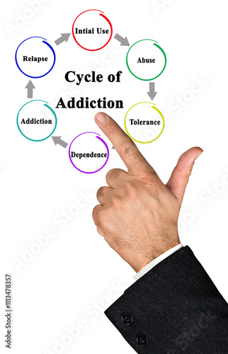 Components of Cycle of Addiction photo