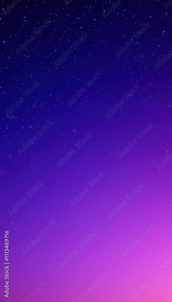 Fototapeta premium purple and blue sky with stars and a lone tree in the foreground