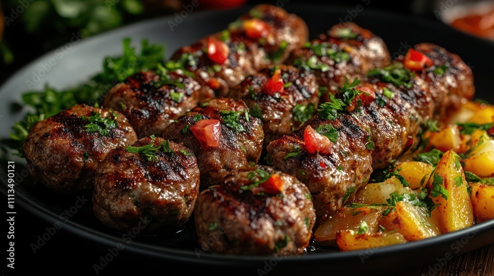 a delicious meaty herb infused grilled skewers a delicious meaty herb infused grilled skewers