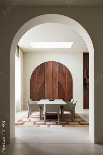 Tranquil Spaces: A White Chair in the Heart of the Living Room