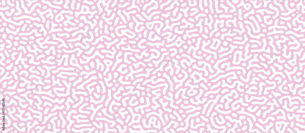 Line seamless pattern. Repeating brain pattern. Pink turing shape isolated on white background. Repeated coral lines. Organic texture. Line seamless pattern. Repeating brain pattern. Pink turing shape isolated on white background. Repeated coral lines. Organic texture.