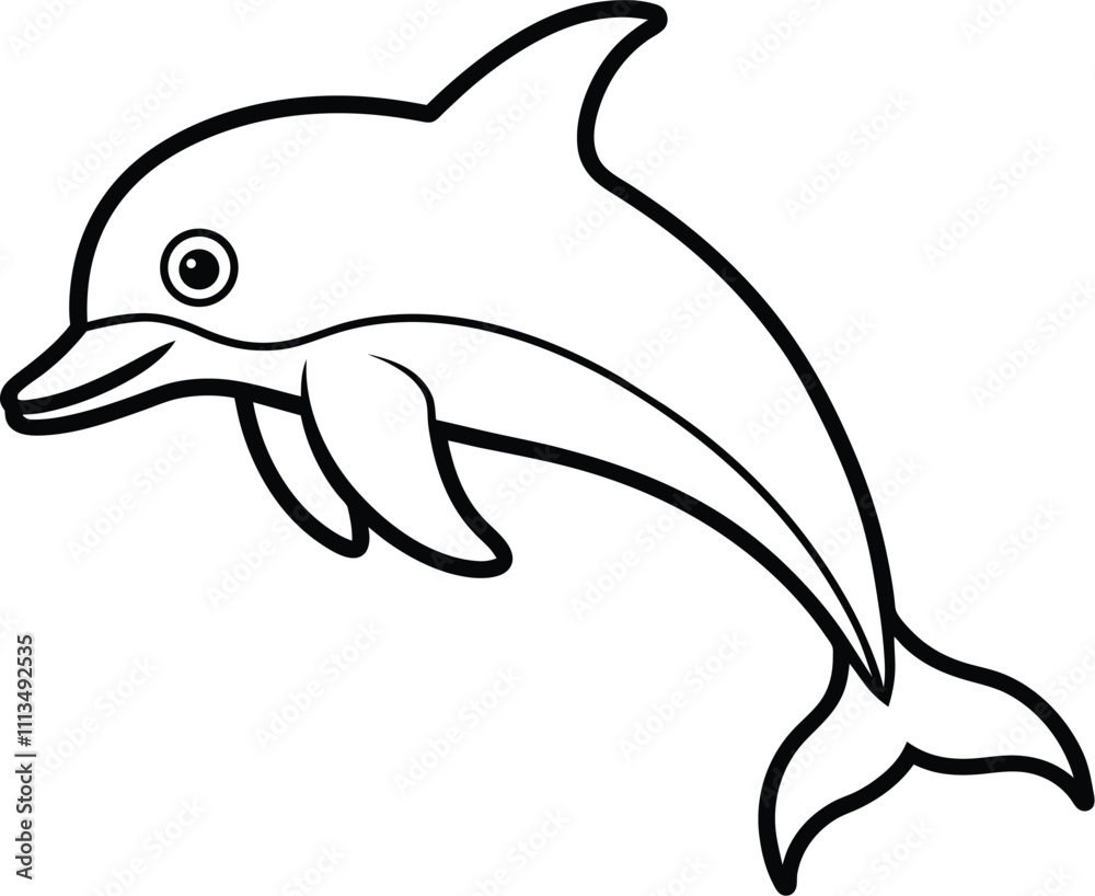 Jumping Dolphin Minimalist Vector Design Jumping Dolphin Minimalist Vector Design