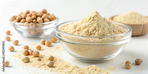 Chickpea Flour Background photo