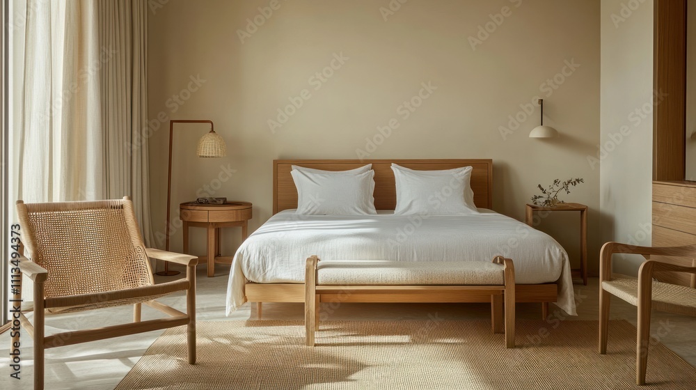 Modern Minimalist Bedroom Design With Wooden Furniture Modern Minimalist Bedroom Design With Wooden Furniture
