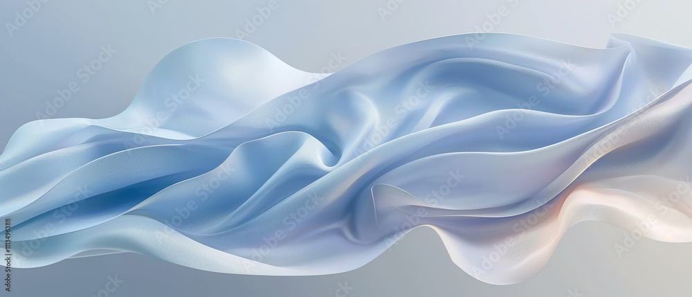 Flowing blue fabric creates an elegant abstract background. Flowing blue fabric creates an elegant abstract background.
