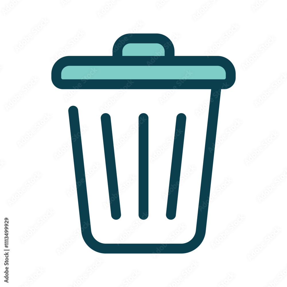 Delete button vector icon design in flat style, ready for premium use Delete button vector icon design in flat style, ready for premium use