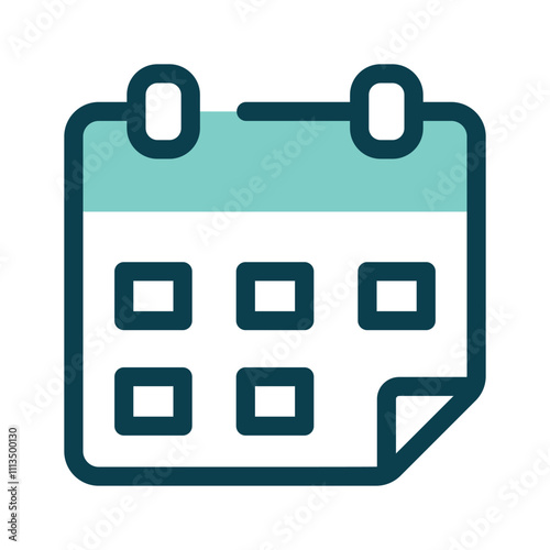 Calendar vector icon design in trendy style, planner icon
