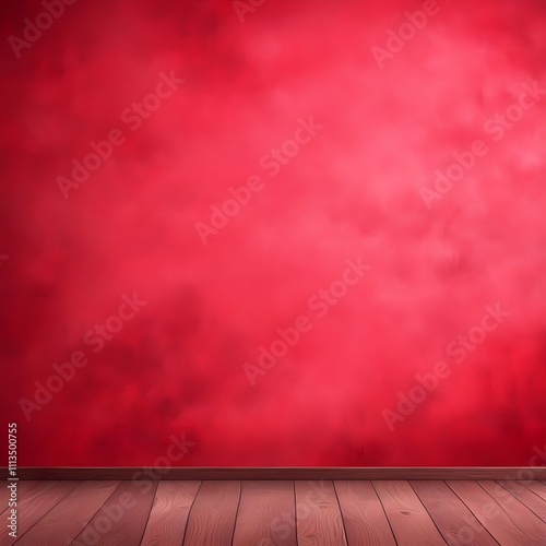 red room with floor