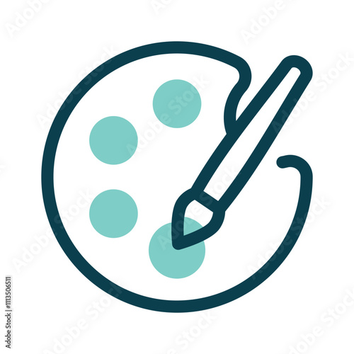 A paint palette for artistic creativity or design