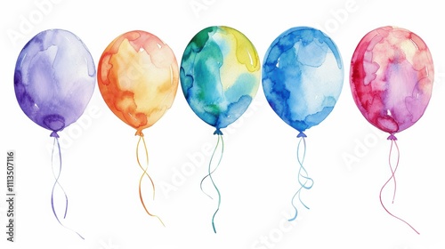 Watercolor 60th Birthday Clip Art