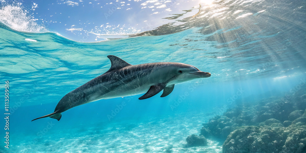 Fototapeta premium Dolphin Full Body
