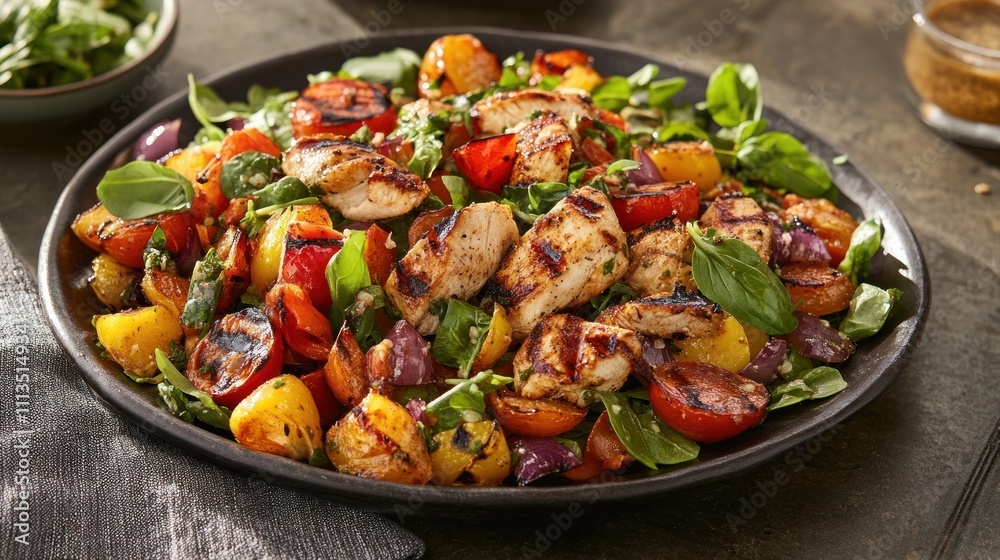 Grilled Chicken and Roasted Vegetable Salad Grilled Chicken and Roasted Vegetable Salad