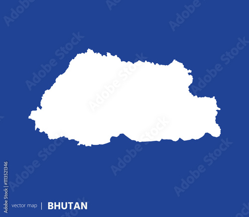 High Detailed Vector Map - Bhutan