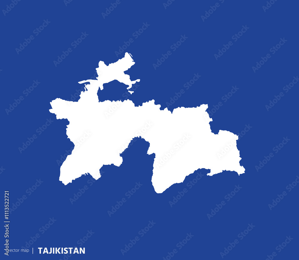 High Detailed Vector Map - Tajikistan High Detailed Vector Map - Tajikistan