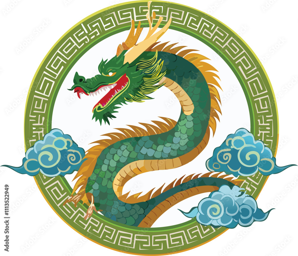 Fototapeta premium chinese style dragon