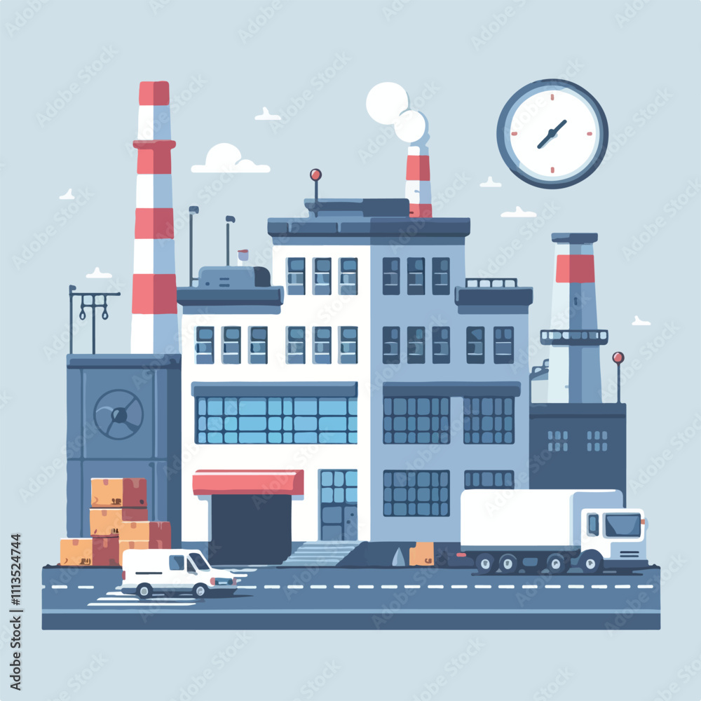 Obraz premium warehouse vector