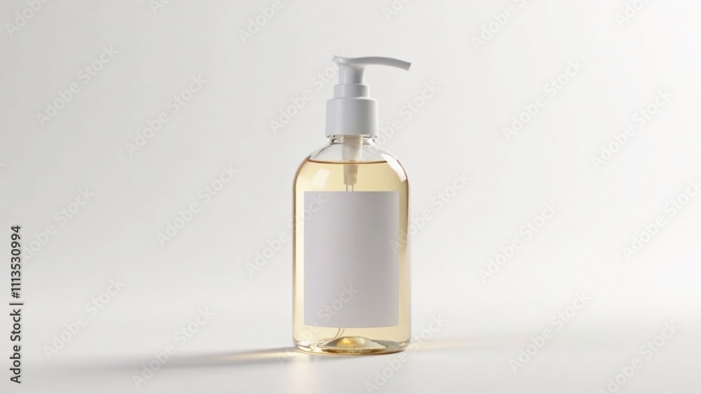 Realistic Spray Bottle Mockup, Blank Label, Cosmetic Gel, Perfume Design Template, High-Quality AI Photo Realistic Spray Bottle Mockup, Blank Label, Cosmetic Gel, Perfume Design Template, High-Quality AI Photo