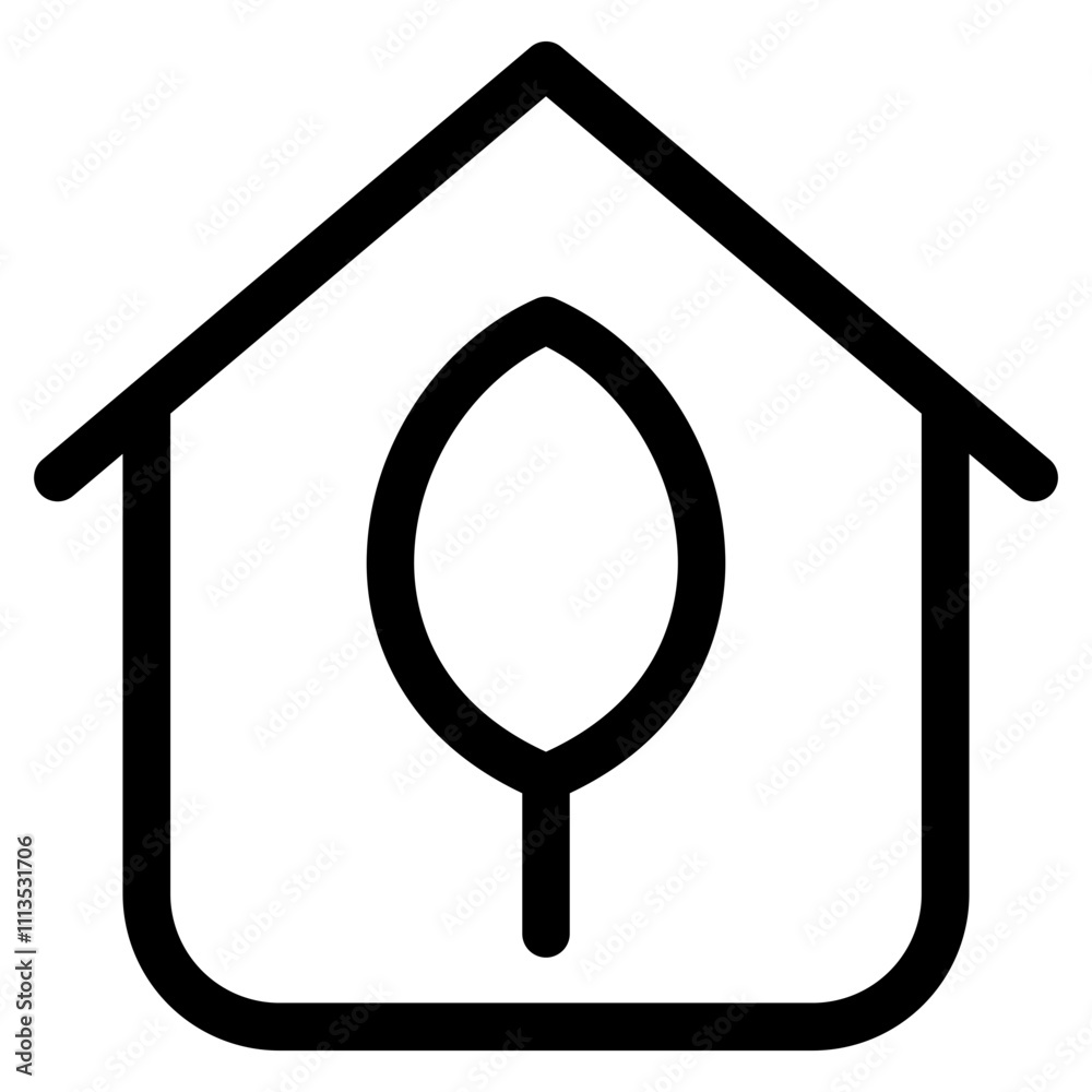 Eco House Icon Element For Design Eco House Icon Element For Design