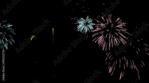 Fireworks celebration festival overlay background