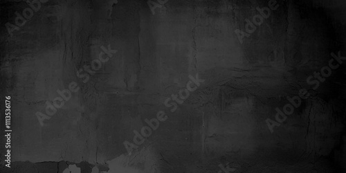 Grunge texture effect overlay rough textured on dark space vector. Dark black grunge textured concrete background.
