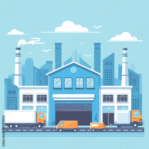 warehouse vector