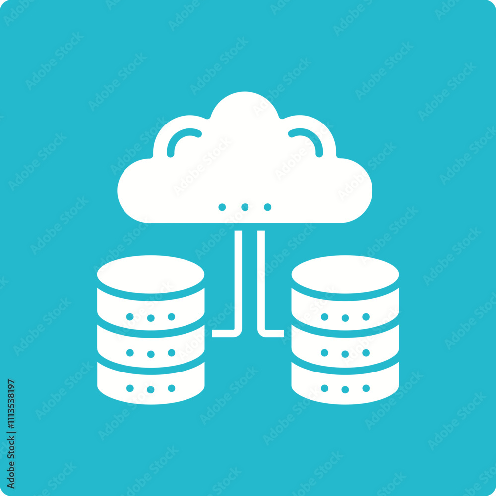 Cloud Database Icon Cloud Database Icon