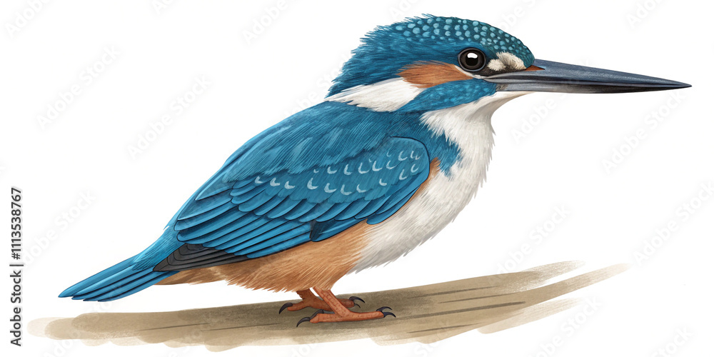 Obraz premium Kingfisher Side View