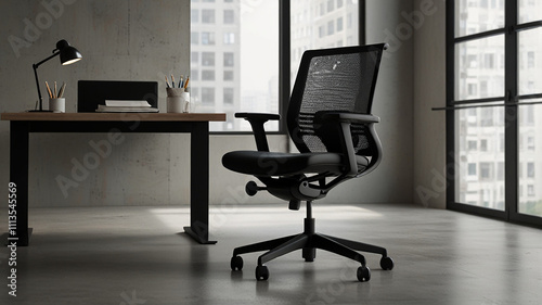 office chair and table