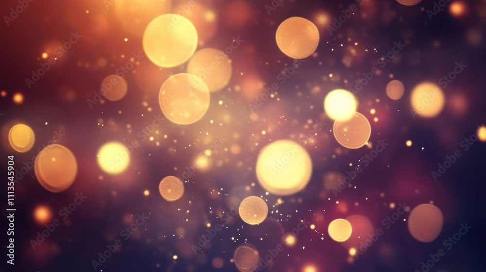 Soft Glowing Bokeh Lights Background in Warm Color Tones Soft Glowing Bokeh Lights Background in Warm Color Tones