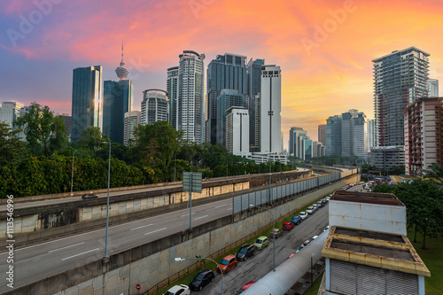 Canvas Print city of Malaysia