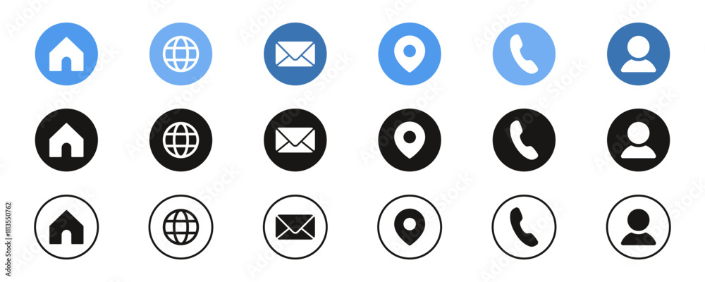 Contact us icon. Web icons set , home, call, email address, location, globe, message, envelope, telephone, user profile, website, icon . Communication contact information icon. Business card icon set Contact us icon. Web icons set , home, call, email address, location, globe, message, envelope, telephone, user profile, website, icon . Communication contact information icon. Business card icon set