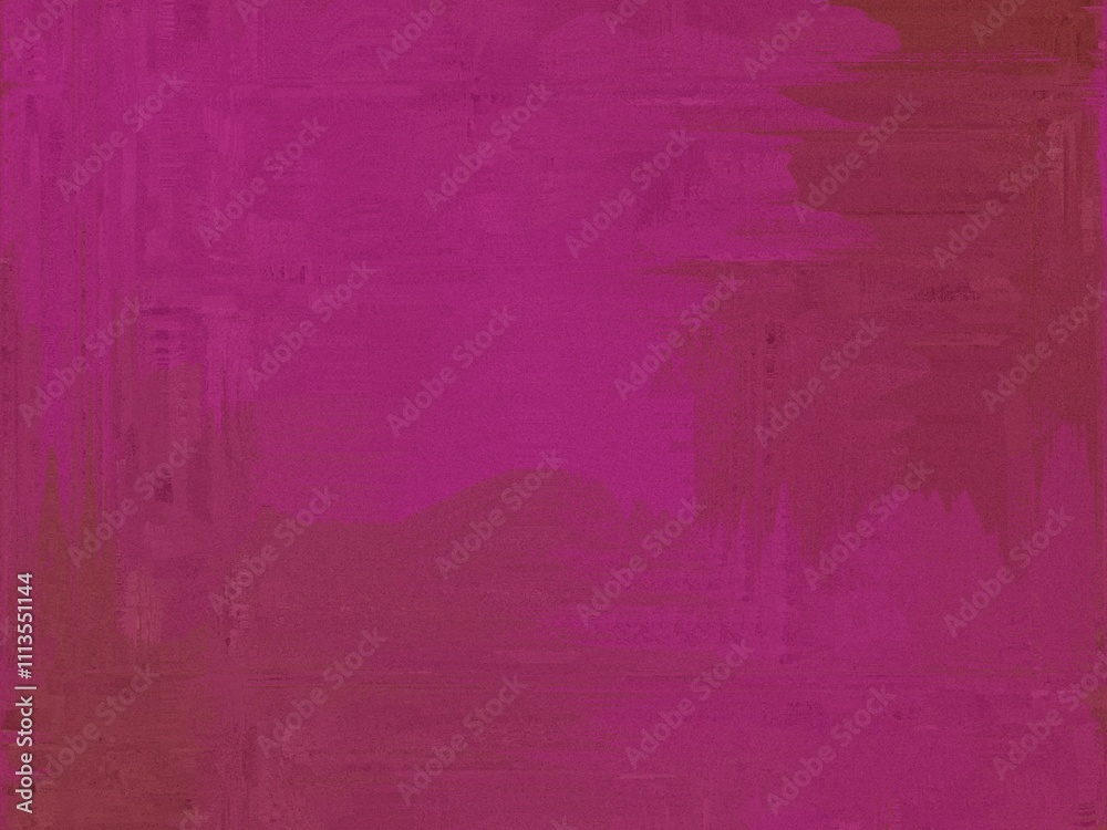 Obraz premium Vibrant magenta and maroon abstract painting with textured brushstrokes creates a dynamic background.
