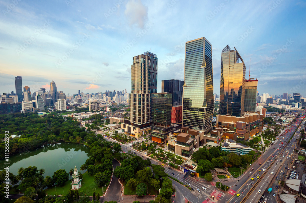 Obraz premium Background Bangkok city