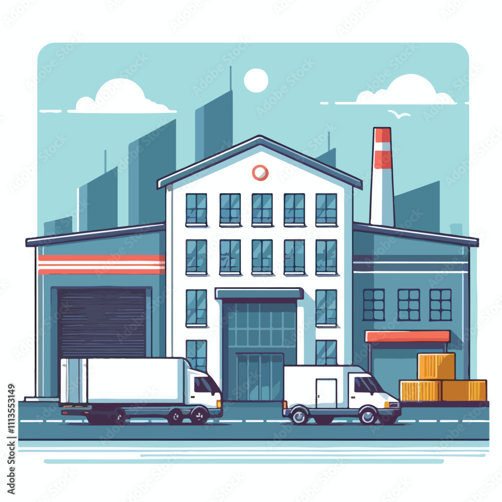 Fototapeta premium warehouse vector