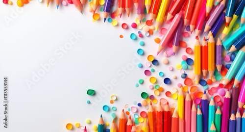 Colorful abstract art with vibrant splashes and fluid shapes creating a livel...