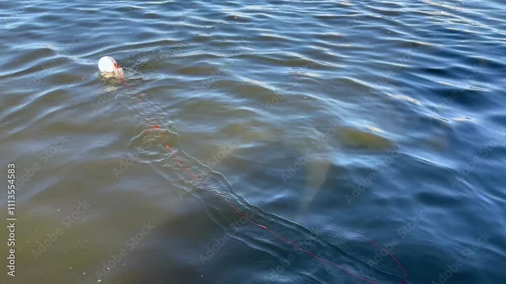 Floating Balloon on Water Surface Floating Balloon on Water Surface