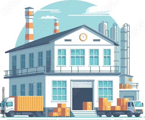 warehouse vector