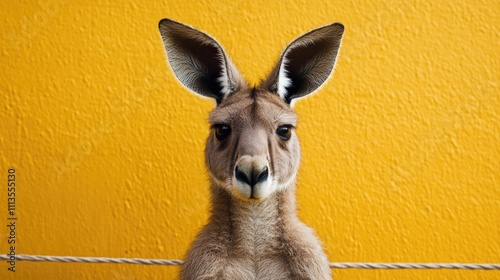 kangaroo boxing ring portrait photo