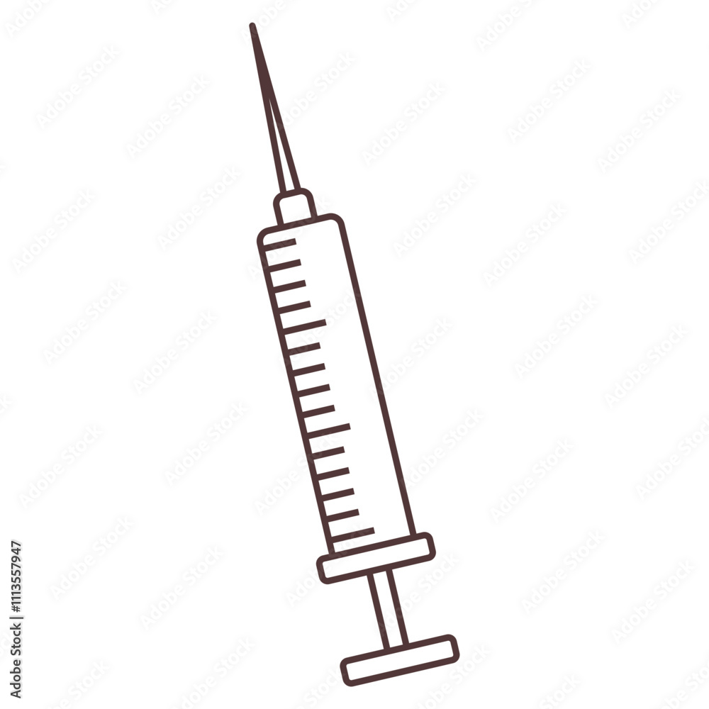 syringe isolated on white