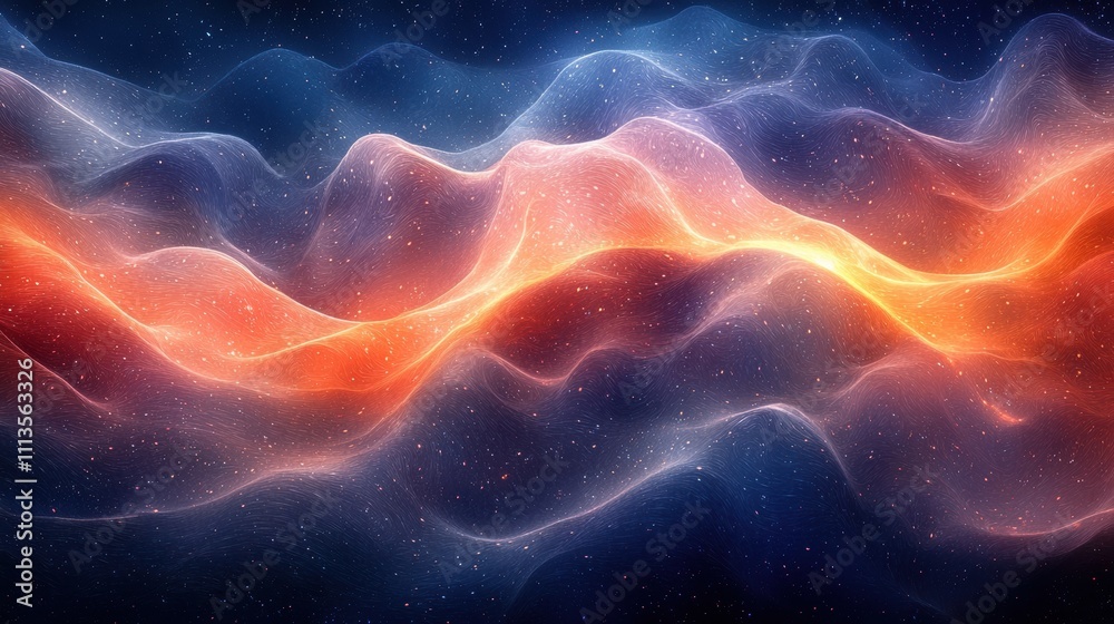 Captivating Cosmic Landscape of Glowing Celestial Formations and Shimmering Stellar Energy Captivating Cosmic Landscape of Glowing Celestial Formations and Shimmering Stellar Energy
