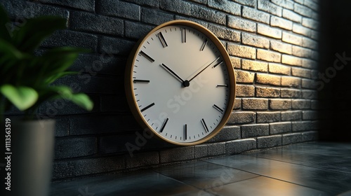 Sleek Minimalist Clock Design: Perfect for Modern Home or Office Decor photo