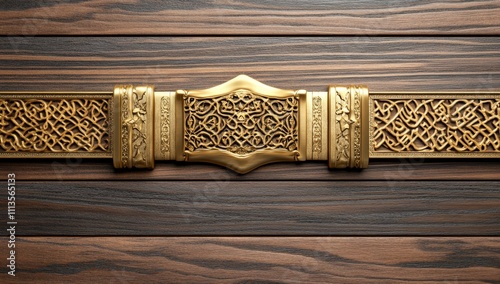 Document Frame Decorated with Islamic Pattern photo
